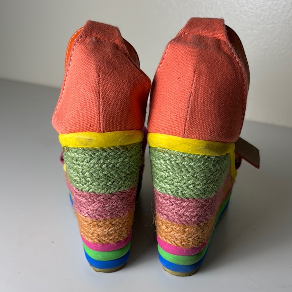 Colorful Wedge Sandals - Picture 3 of 7